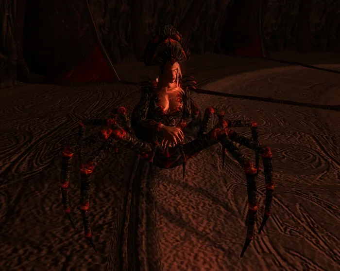 Spider Daedra - My, Bethesda, The elder scrolls, The Elder Scrolls IV: Oblivion, RPG, Tamriel, Cyrodile, Daedra, Spider, Monster, Nostalgia, Screenshot