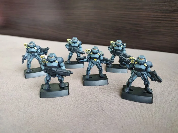 Painting of the Armored Infantry Squad Assault Special Forces Part 5 - My, Painting miniatures, Craft, Miniature, Stand modeling, Board games, Technologist, Modeling, Painting, Scale model, Painting, Wh miniatures