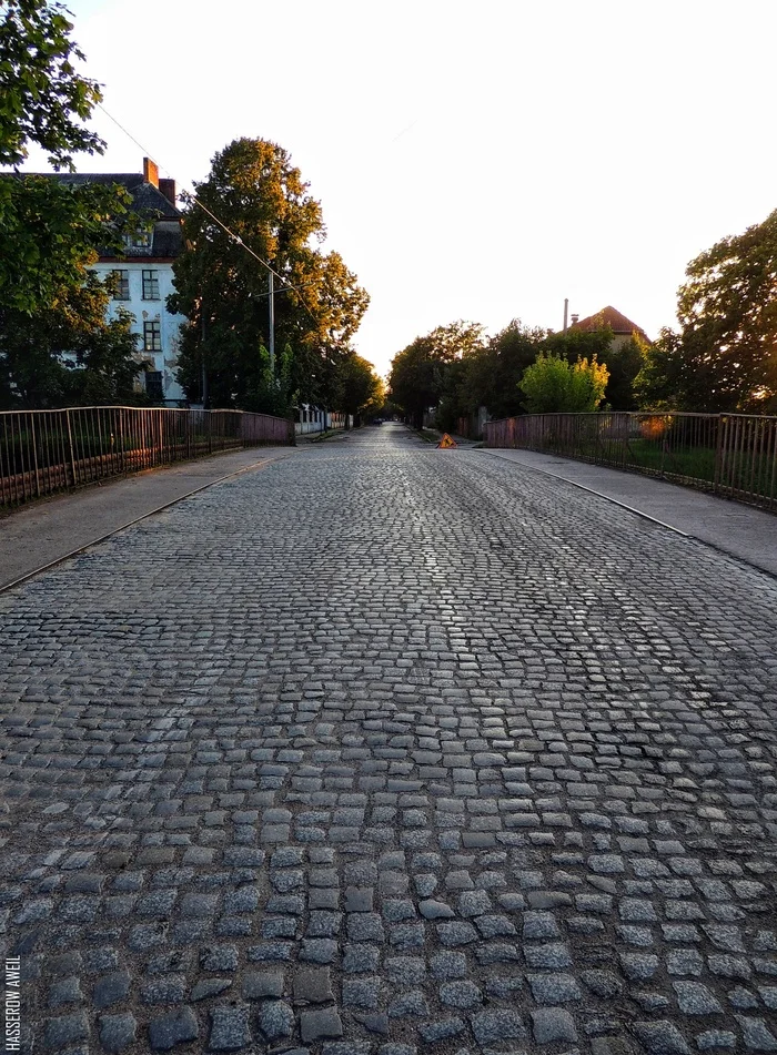 Insterburg paving stones in Chernyakhovsk - My, Kaliningrad region, Kaliningrad, Chernyakhovsk, Insterburg, City walk, Paving stones, sights, Street photography, Nikon, The photo, Road, Architecture, Pavement, Bridge, Cobblestone pavement