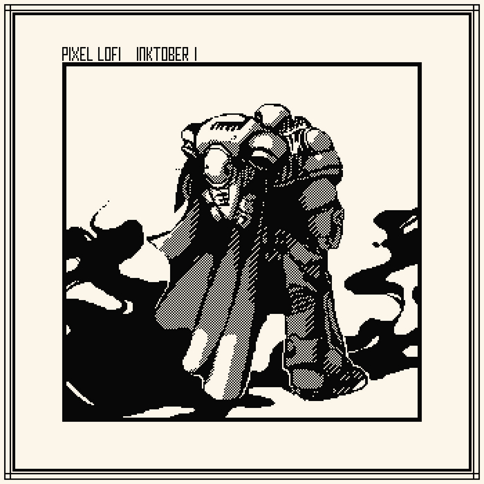 Inktober 2024_01 , , Inktober, Pixel Art, Warhammer 40k, Wh Art