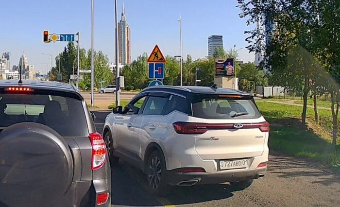 How I fight against shoulder drivers - My, Kazakhstan, Violation of traffic rules, Fine, Orenal glands, Video