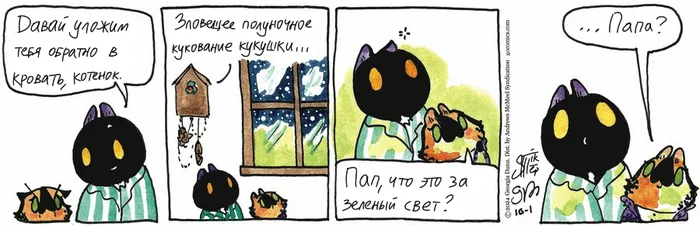 Koteikiny News from 01.10.2024 - My, cat, Translation, Comics, Koteikin news (comic)