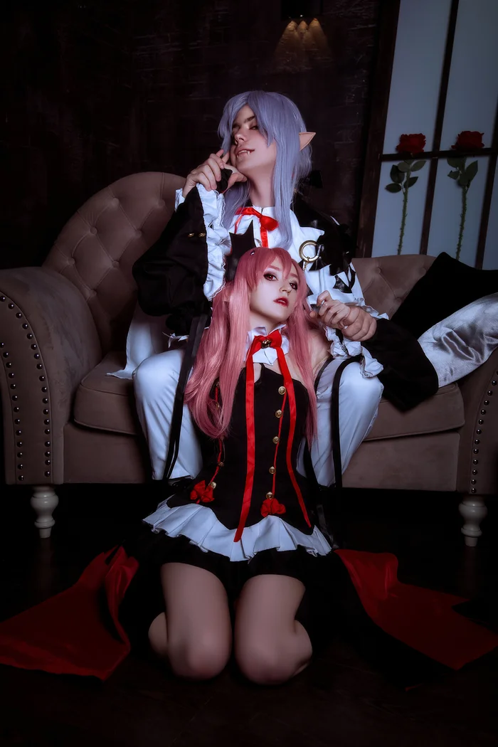 Наш косплей Крул и Ферида - Моё, Косплей, Косплееры, Owari no Seraph, Krul Tepes, ВКонтакте (ссылка), Длиннопост, Фотография