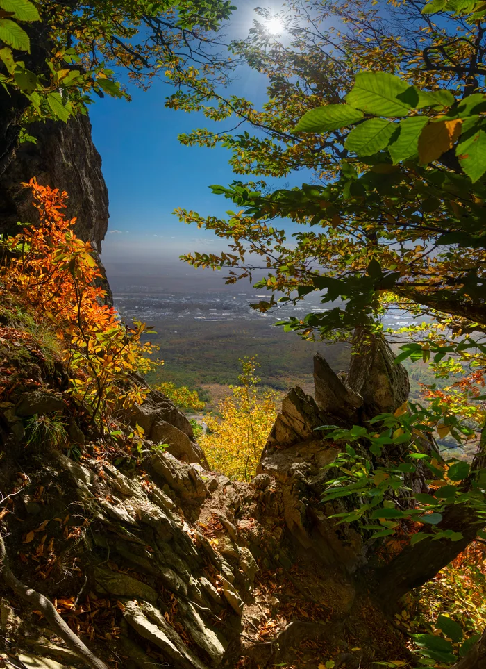 Осеннее окошко - Моё, Фотография, Природа, Пейзаж, Кавказские Минеральные Воды, Бештау