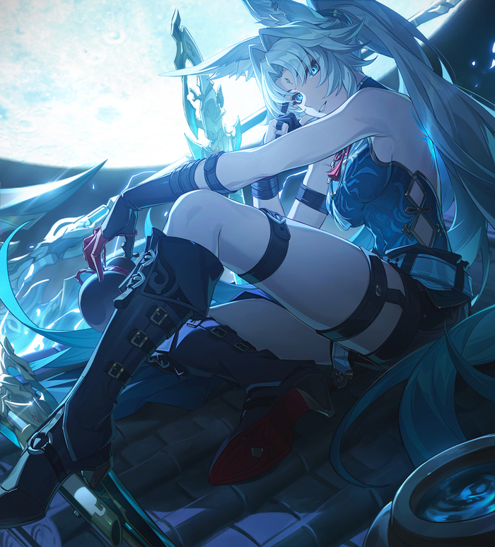    Anime Art, , , , Honkai: Star Rail, Animal Ears, Feixiao (Honkai: Star Rail), , , , , 
