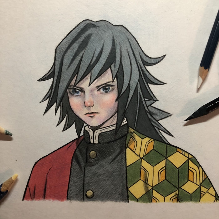    , ,  , Anime Art, , Kimetsu No Yaiba, Tomioka Giyuu