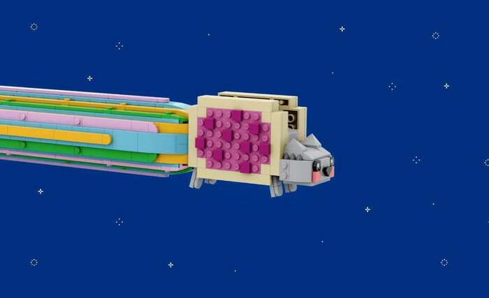 #MOC Nyan Cat  bento_brick