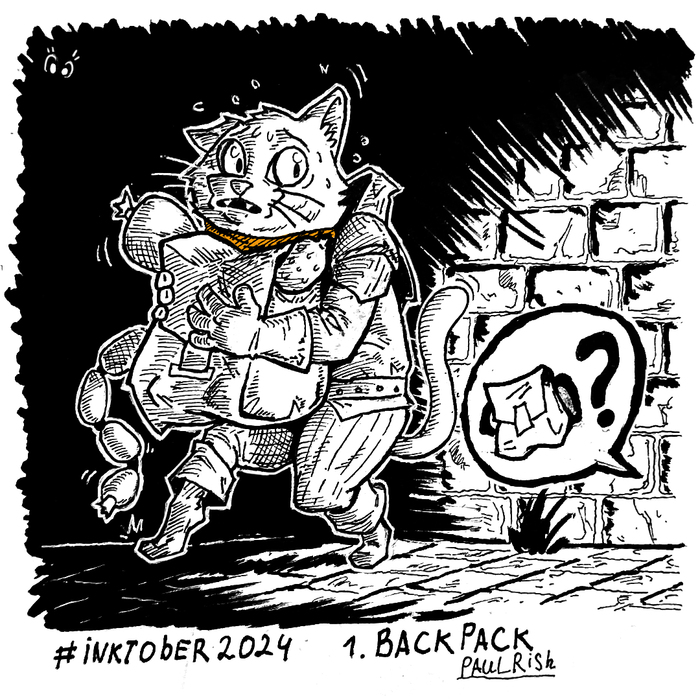  2024   -  Backpack () Inktober, , , , 