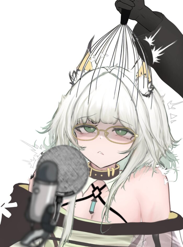      Anime Art, , Arknights, Kaltsit, Doctor (Arknights), , Twitter (), ,   , Animal Ears