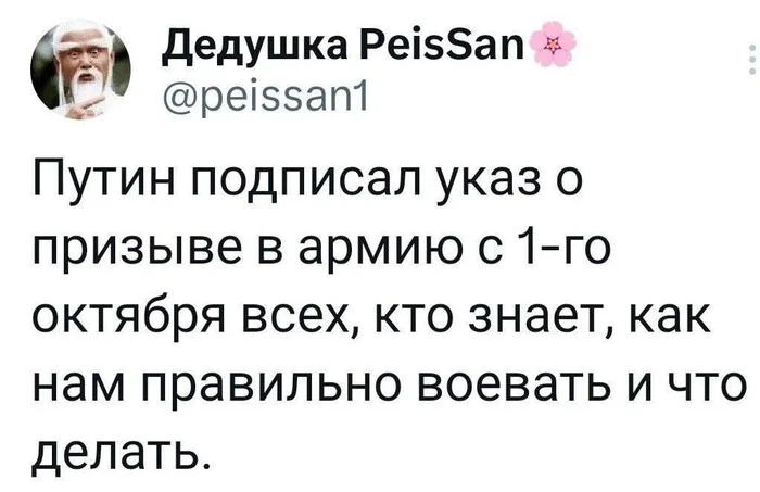 Как же Путин нас боится! - Политика, Юмор, Призыв в армию, Скриншот, Twitter