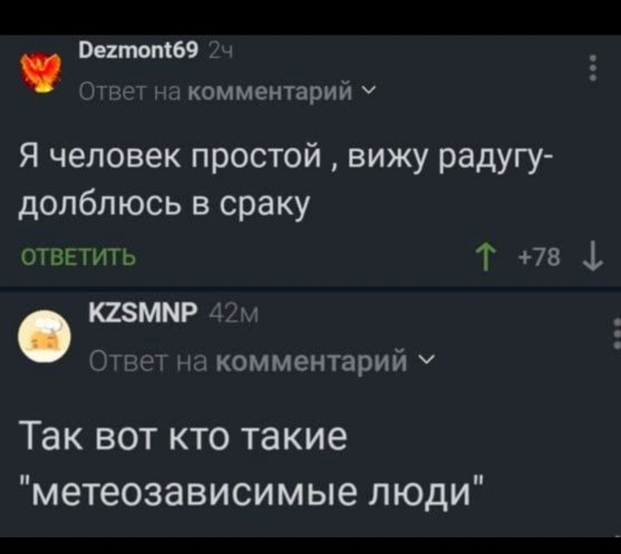 МЕТЕОЗАВИСИМОСТЬ | Пикабу