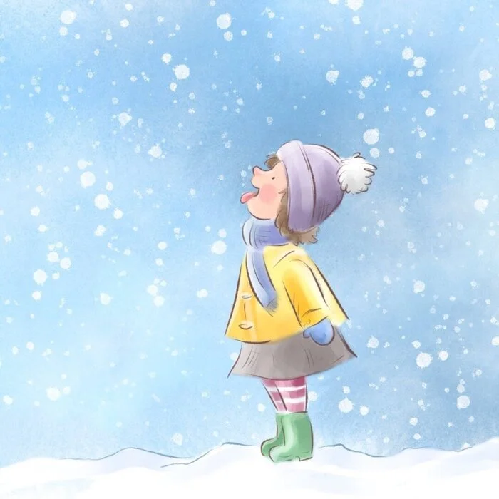 About Snow and Snowflakes. Collection of Children's Songs - Snow, Winter, Song, Music, Notes, Kindergarten, Preschoolers