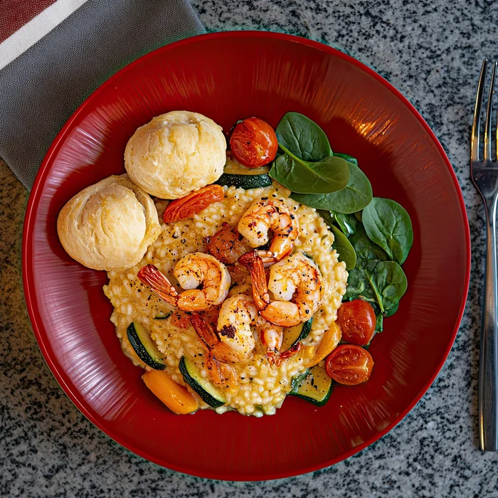 Risotto with shrimps - My, Cooking, Food, Recipe, Products, Nutrition, Risotto, Shrimps, Longpost