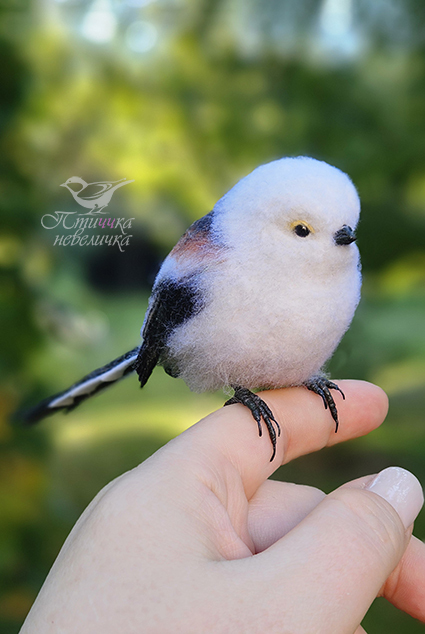 Felted ladle - My, Dry felting, Needlework without process, Needlework, Handmade, Creation, Birds, With your own hands, Author's toy, Longpost