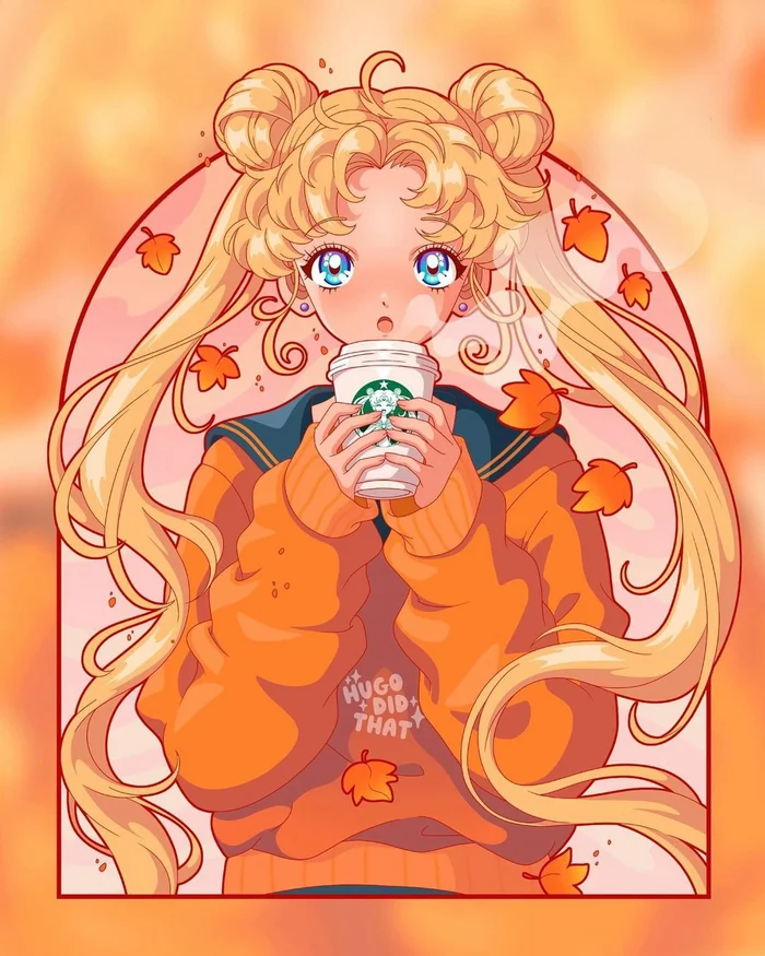 Кофейку? - Tsukino Usagi, Sailor Moon, Аниме, Anime Art