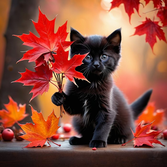 С Днем букетов из осенних листьев!