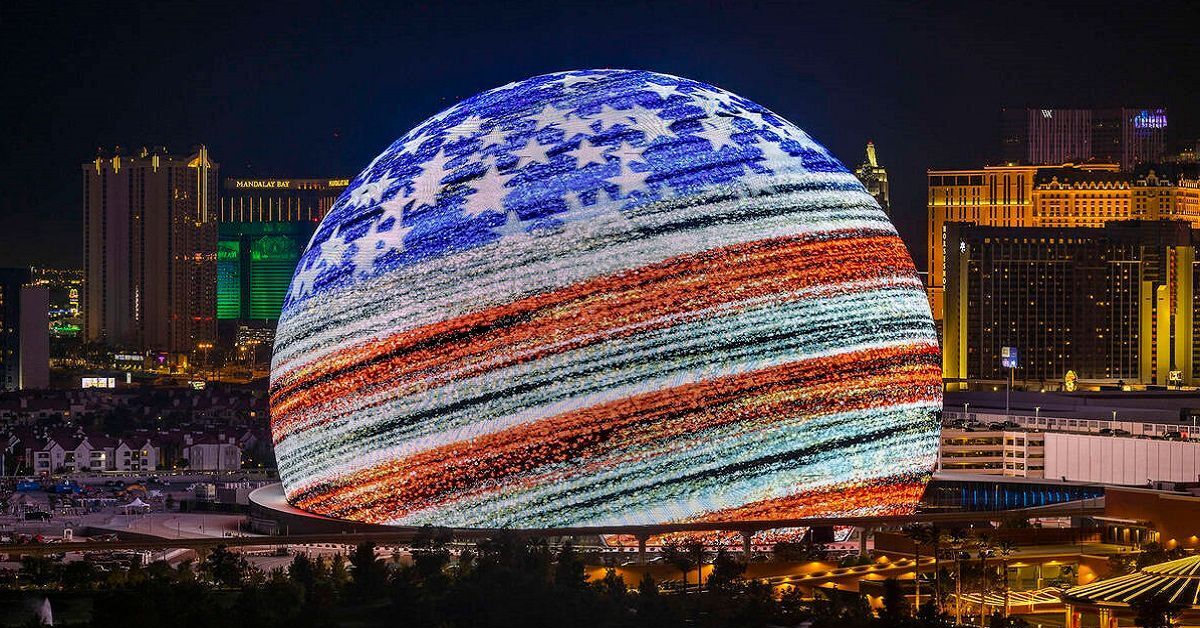 Msg sphere в лас-вегасе. Лас вегас экран сфера. Стадион сфера лас вегас. Купол в вегасе экран лас. Сфера в вегасе.