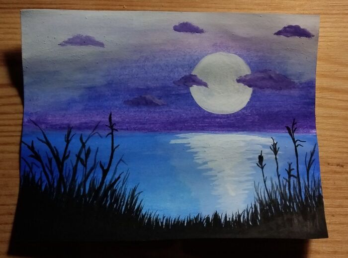 Рисунок гуашью