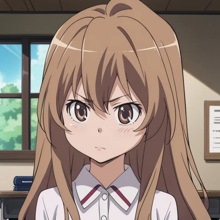 Taiga Aisaka or Whining Post - My, Anime, Anime art, Neural network art, Stable diffusion, Aisaka taiga, Longpost