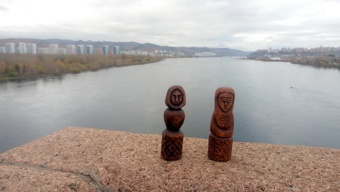 Bashkir pieces of wood over the Yenisei - My, Wood carving, Handmade, Needlework without process, The photo, Yenisei