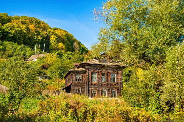 Горбатов, подгорная часть - Моё, Нижегородская область, Лето, Деревня, Фотография, Горбатов, Длиннопост