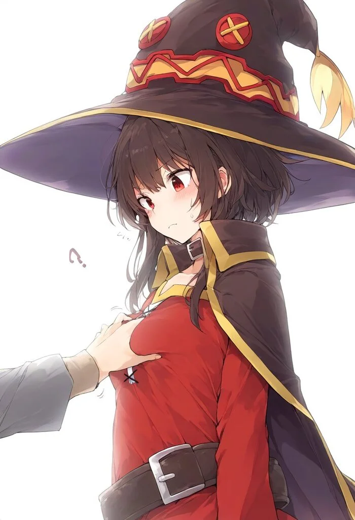 Grab it! - Anime art, Anime, Megumin, Konosuba, Girls, Neural network art