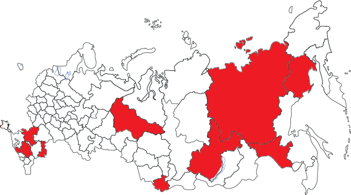 Регионы со льготами по НДФЛ при продаже недвижимости (в отношении минимального срока)
