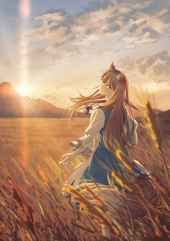 Holo - Anime, Anime art, Spice and wolf, Holo, Animal ears, Redheads