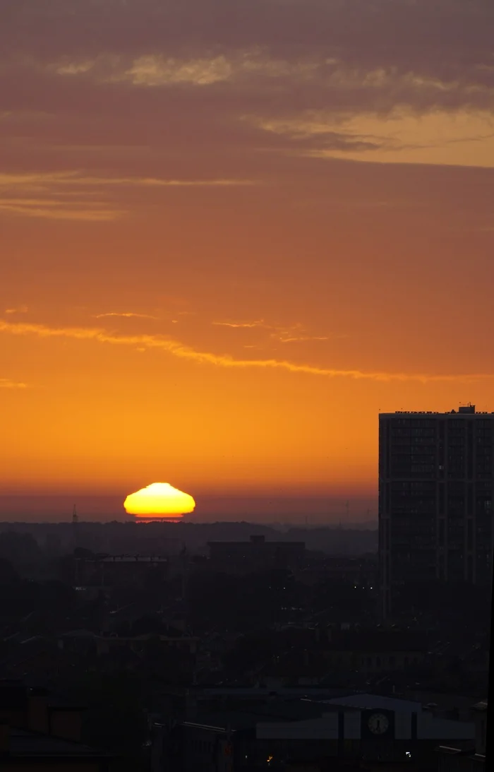 Mushroom Dawn - My, The photo, dawn, Sunrises and sunsets, Battle of the Dawn, Sony a6000