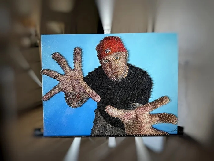 Alright partner, keep on rollin’ baby… - My, String Art, Limp bizkit, Fred Durst, Needlework, Needlework without process, Portrait