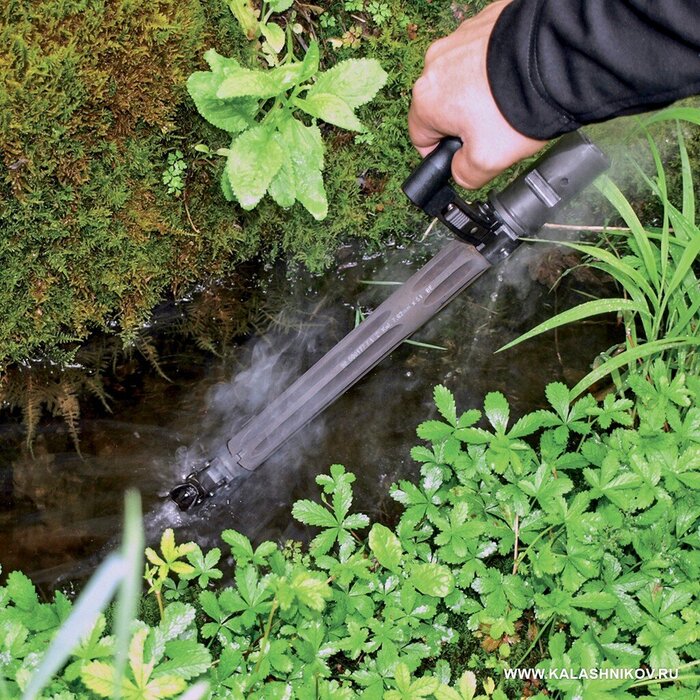 Смена ствола после 250 выстрелов на тестовых стрельбах. Допускается охлаждение в естественном или искусственном водоёмах