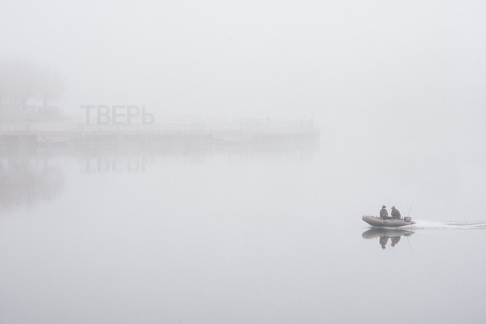 Рыбаки на Волге в Твери