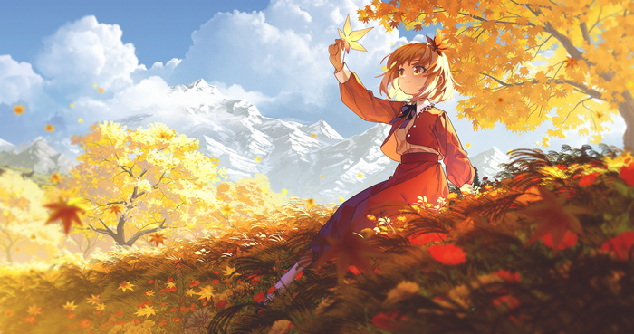  Touhou, Aki Shizuha, Anime Art, Game Art, , , ,  