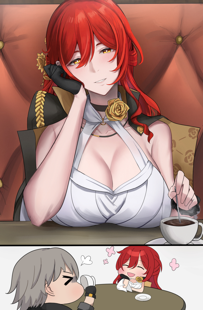        , Anime Art, Himeko (Honkai: Star Rail), Caelus (Honkai: Star Rail), Honkai: Star Rail