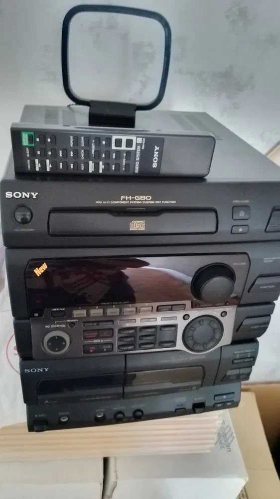 Найдена капсула времени музыкальный центр из 90-х SONY FH G80 - Моё, Музыкальный центр, Sony, Ностальгия, Капсула времени, Видео, YouTube, Длиннопост