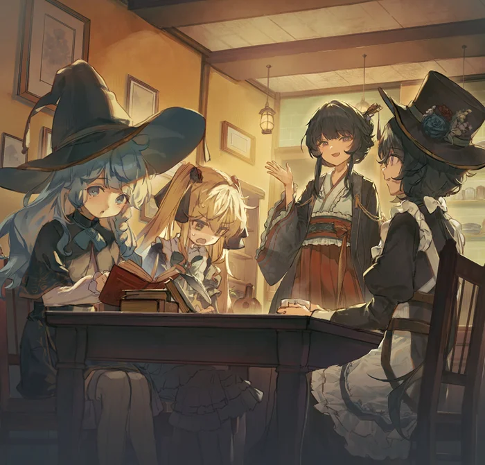 Cafe de Strahlburg - Фэнтези, Арт, Иллюстрации, Аниме, Anime Art