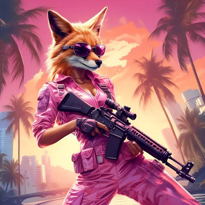 Фурри арт от Wolfmks #100 концепты для новой песни по Left 4 dead 2 - Моё, Фурри, Furry Art, Волк, Furry wolf, Картинка с текстом, Арты нейросетей, Лабрадор, Гепард, Енот, Лиса, Длиннопост