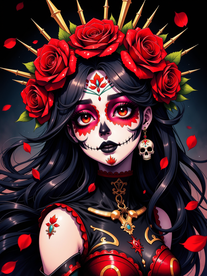  #40 (Da de los Muertos) , Anime Art,  , Flux, Original Character,  , Stable Diffusion,  , 