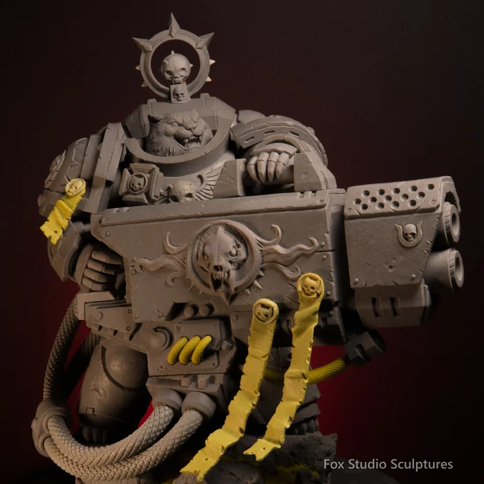 Warhammer SpaceCat брат Персик,супермегаультра мельта - Моё, Warhammer, Warhammer 40k, Лепка, Кот, Скульптура, Фигурки, Котята, Adeptus Astartes, Warhammer 30k, Длиннопост