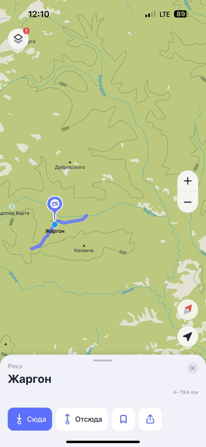 Тут Жаргоном названа другая река, странно. Сплошная путаница в навигации.