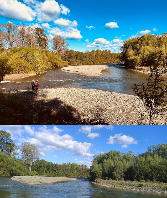 Пришли к слиянию рек Виктория (Жаргон) и Макарова.