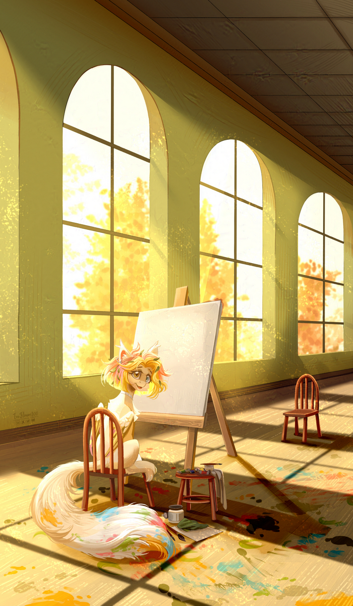 Садись, рисовать тебя буду