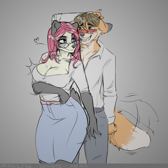 Hint , , , Furry Fox, Furry Panda, Aleksikashvets