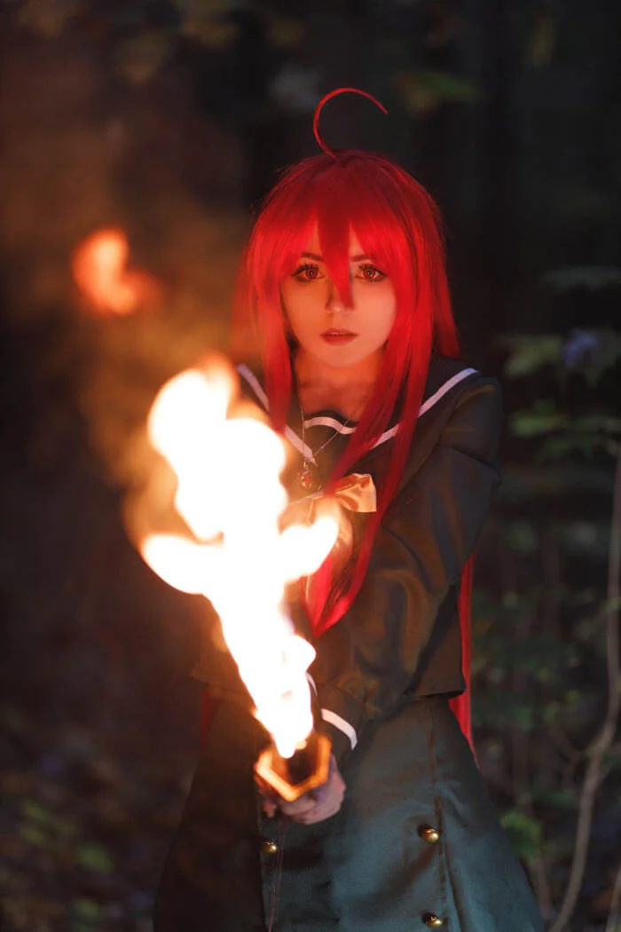 My cosplay of Shana from the anime Shakugan no Shana - My, Cosplayers, Cosplay, Girls, The photo, Makeup, Shakugan no shana, Shana, PHOTOSESSION, Anime, Photoshop, Longpost