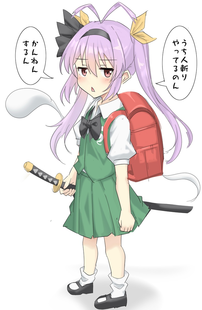  , Anime Art, Touhou, Non Non Biyori, Renge Miyauchi, Konpaku Youmu, 