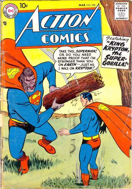 В самом комиксе горилла трико не носит