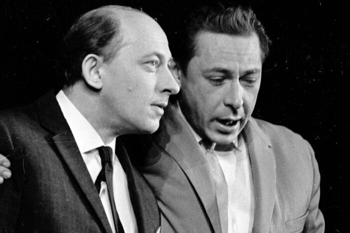 Евгений Евстигнеев со своим другом Олегом Ефремовым