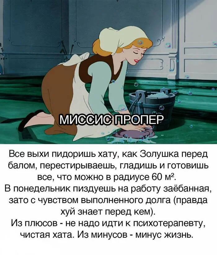 6 Types of Girls on the Weekend - Picture with text, Humor, Girls, Weekend, Princess, Walt disney company, Telegram (link), Longpost, Mat