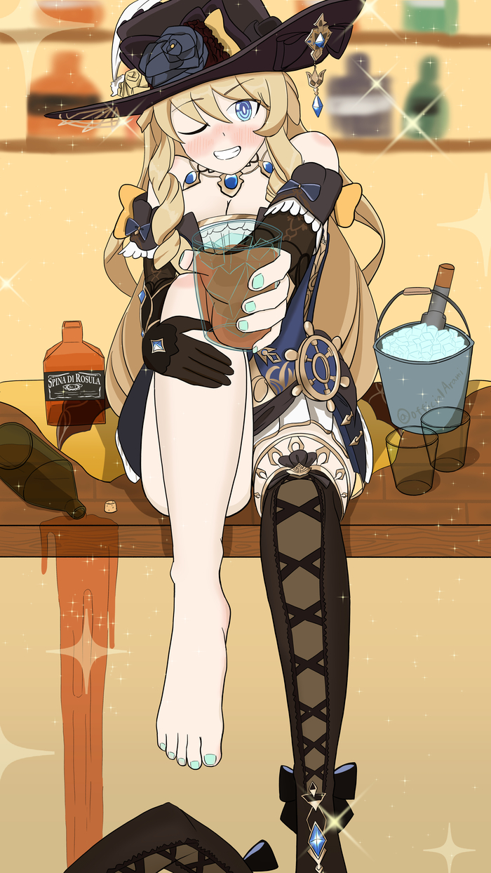    , Anime Art, Genshin Impact, , Navia (Genshin Impact)
