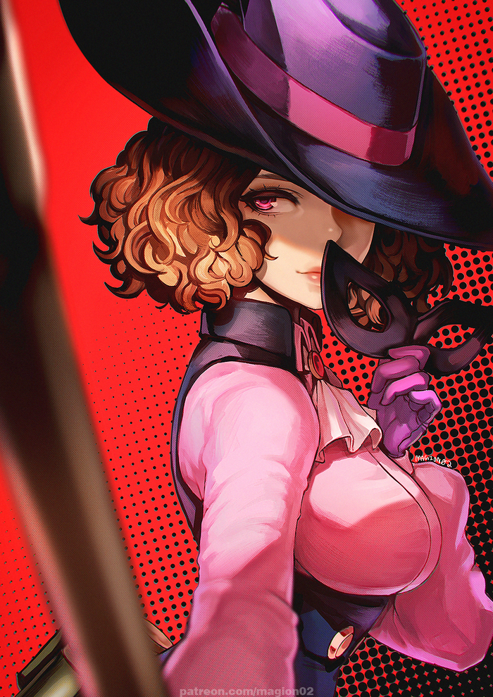  Magion02, , , Anime Art, Persona, Persona 5, Okumura Haru, , Game Art